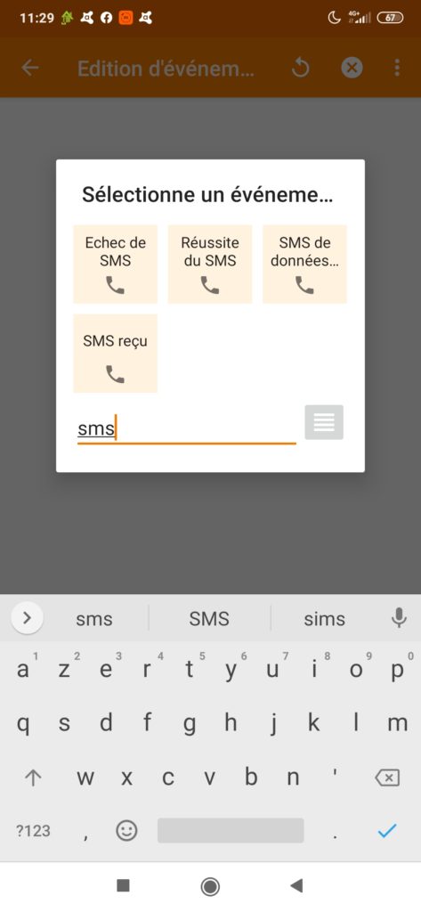 Tasker SMS Jeedom geolocalisation