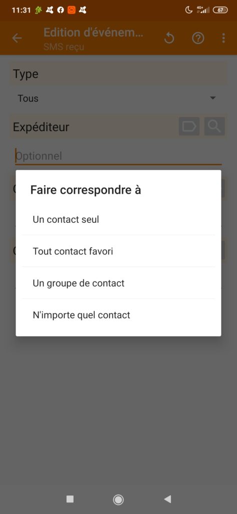 Tasker SMS Jeedom geolocalisation