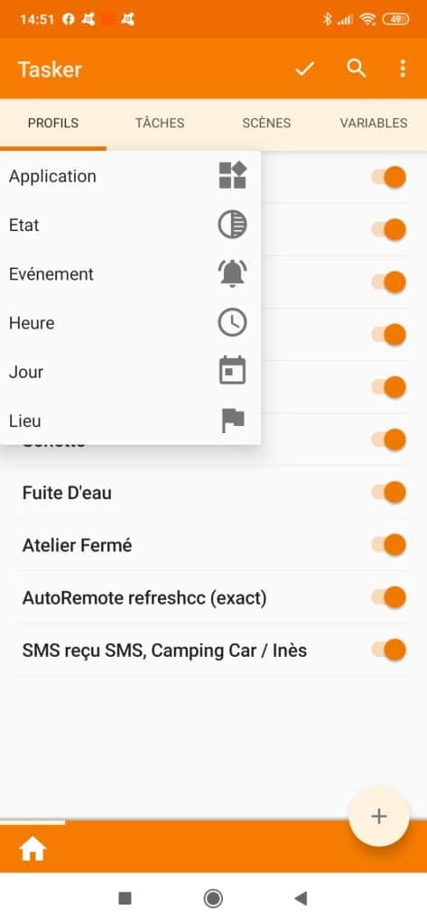 Tasker Jeedom geolocalisation