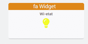 Aperçu Widget plein jaune